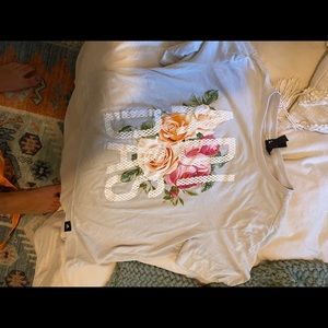 Adidas workout cropped tshirt